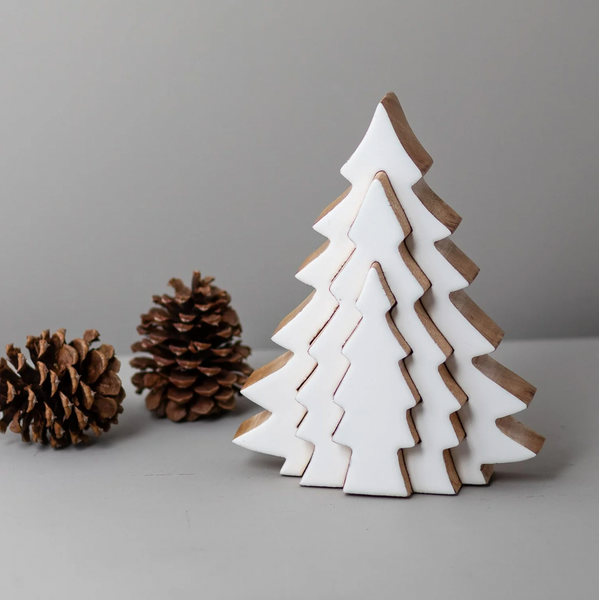 Mango Wood & Enamel Pop-Out Tree