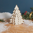Mango Wood & Enamel Pop-Out Tree