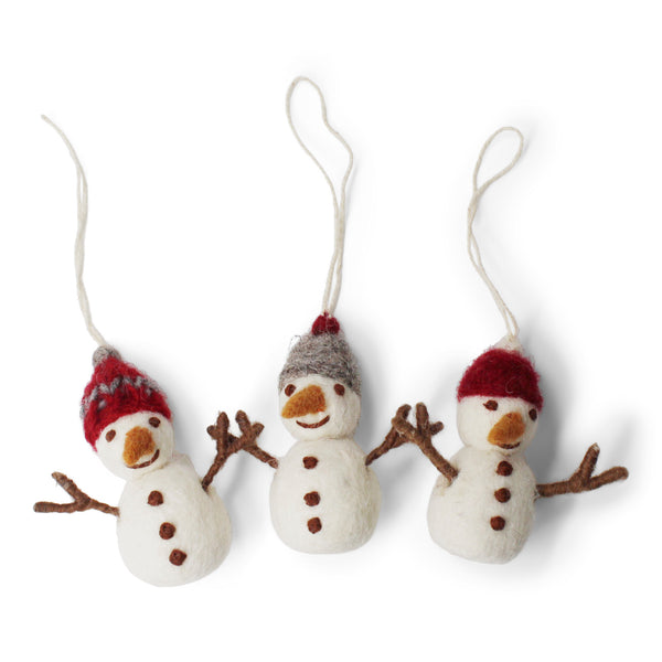 Felt Snowman Ornament