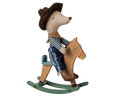 Cowboy Mouse on Rocking Horse