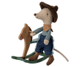 Cowboy Mouse on Rocking Horse