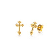 Vintage Cross Studs