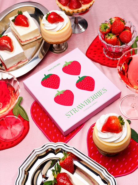 Strawberry Cocktail Napkin Set