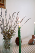 Asparagus Taper Candle Set