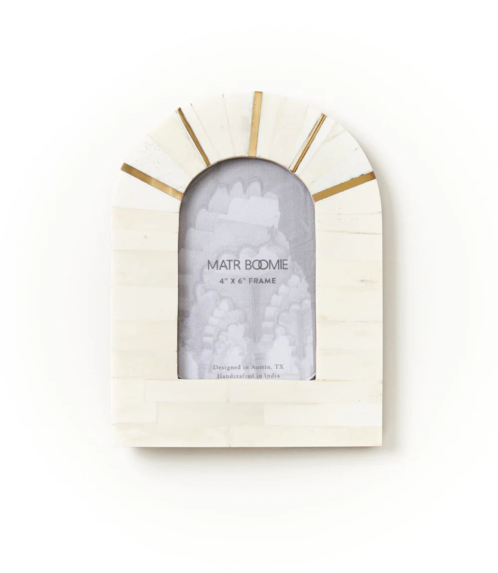 Arched Bone Picture Frame