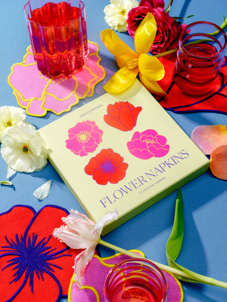 Flower Cocktail Napkin Set