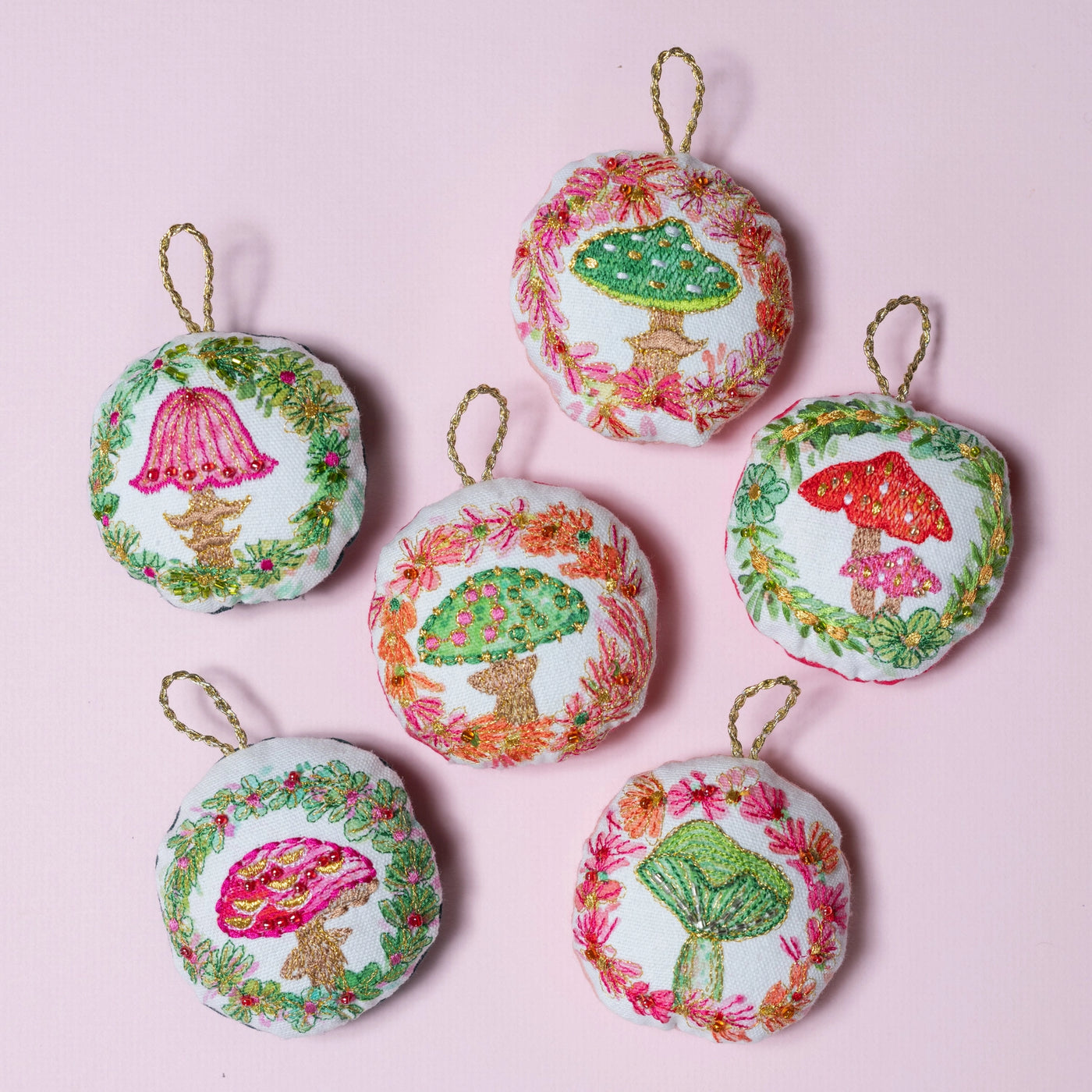 Embellished Mushroom Ornament