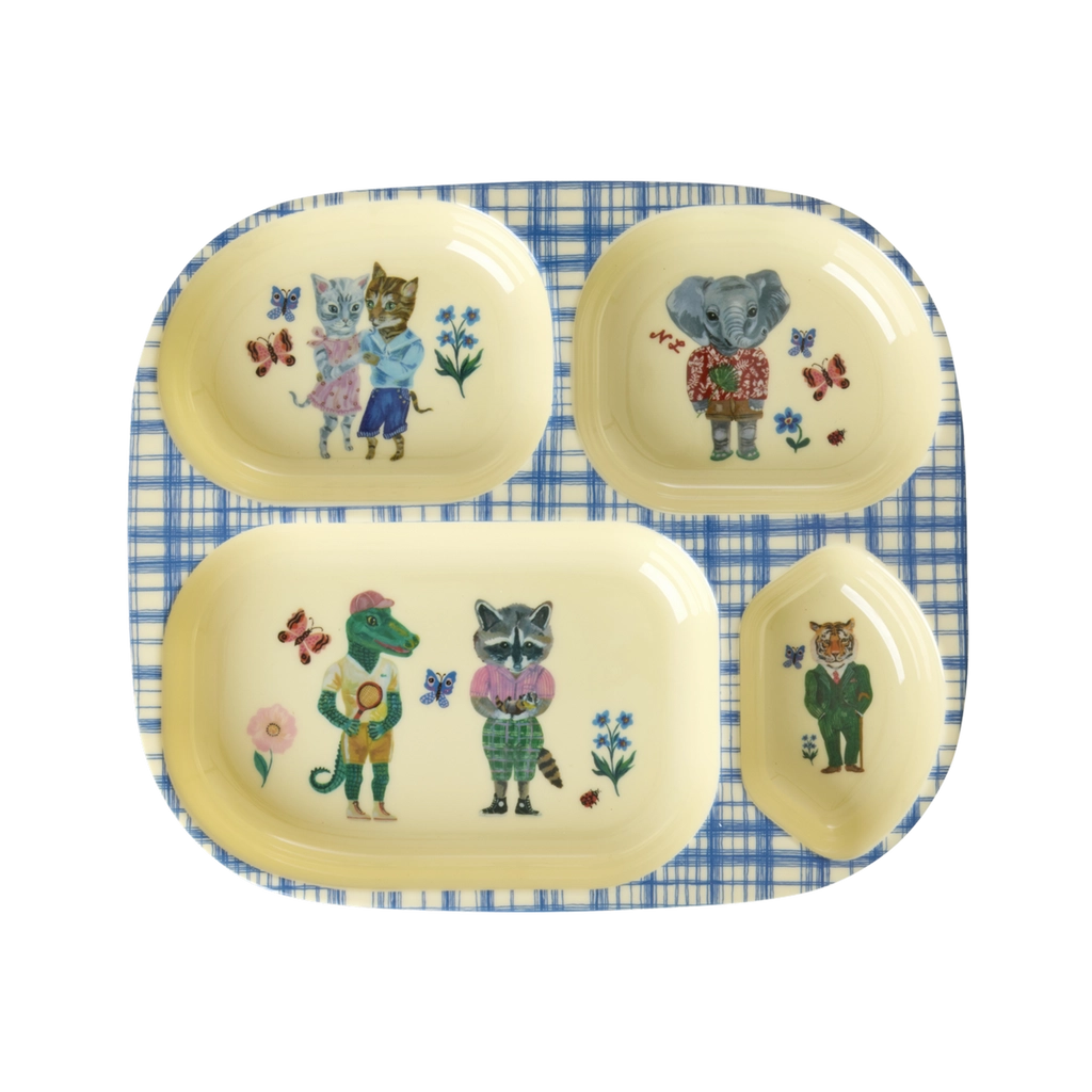 Nathalie Lété Melamine Divided Plate