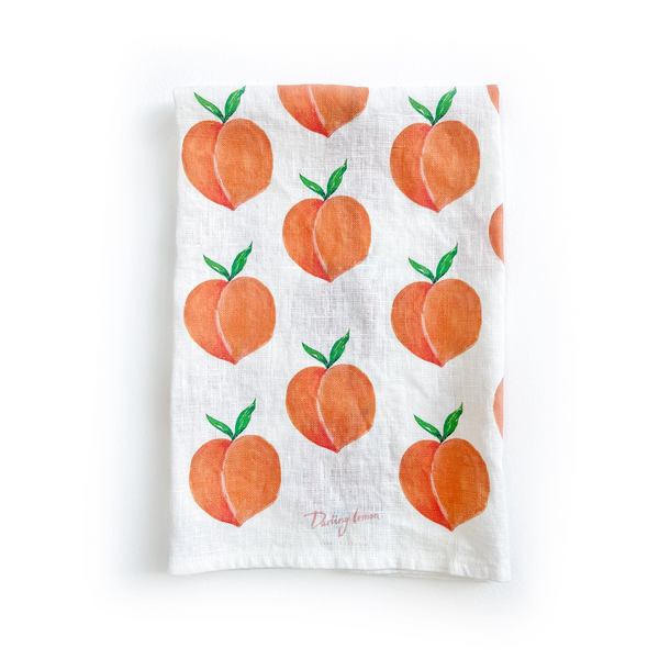 Peaches Tea Towel
