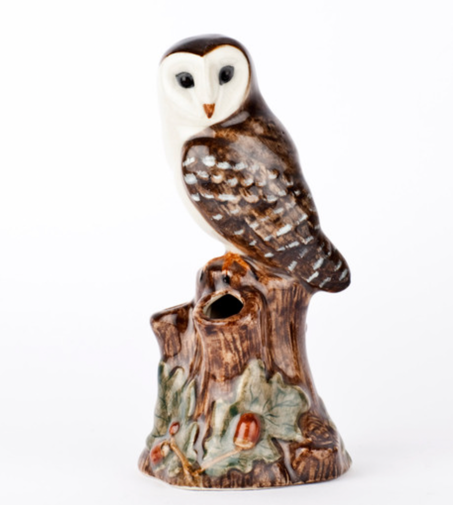 Barn Owl Bud Vase