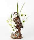 Barn Owl Bud Vase