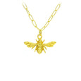 Bee Oval Link Chain Bracelet