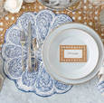 Blue Oyster Plate Placemats