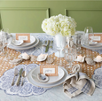 Blue Oyster Plate Placemats