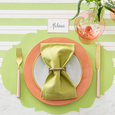 Bright Green French Frame Placemats