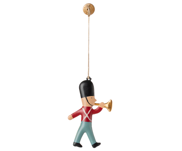 Guard with Trumpet Metal Ornament