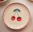 Cherries Dessert Plate