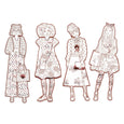 Les Demoiselles Coloring Activity