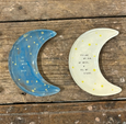Decoupage Moon Plate
