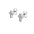 Tiny Cross Earrings