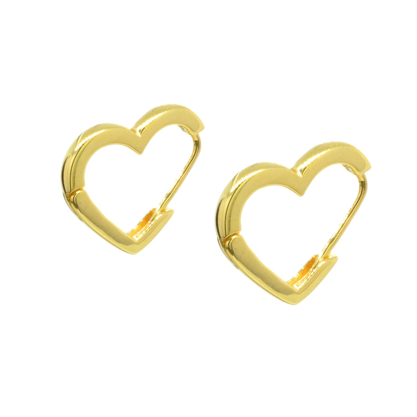 Heart Huggie Earrings