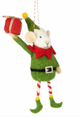 Elf Mouse Felt Ornament