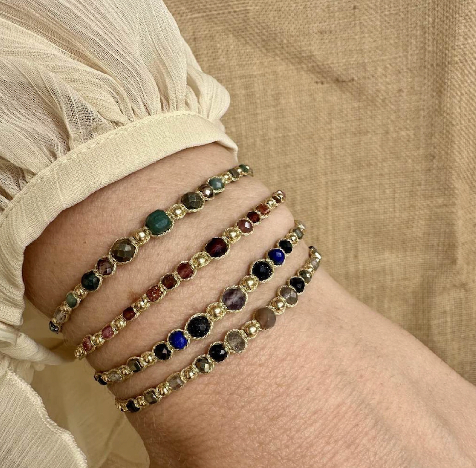 Metallic Thread Eva Bracelet