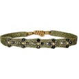 Metallic Thread Blossom Bracelet