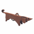 Leather Dachshund Keychain