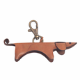 Leather Dachshund Keychain