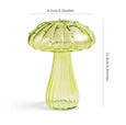 Glass Mushroom Bud Vase