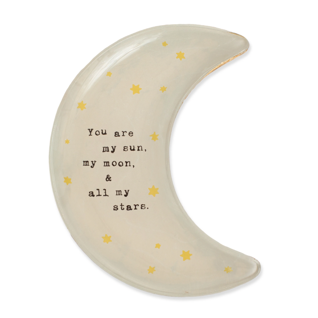 Decoupage Moon Plate