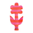 Cabana Stripe Flower Pillow