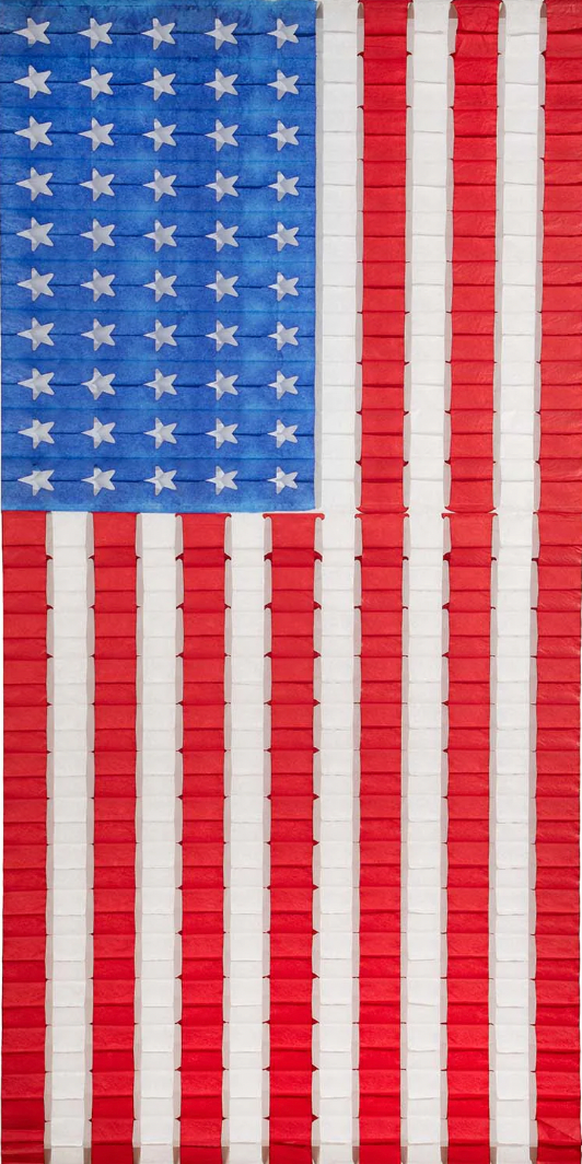 Patriotic Honeycomb Flag