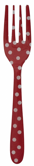 Patterned Enamel Stainless Fork