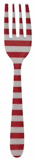 Patterned Enamel Stainless Fork