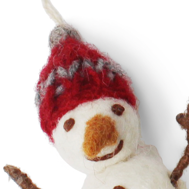 Felt Snowman Ornament