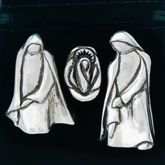 Pewter Nativity 3 Piece Set