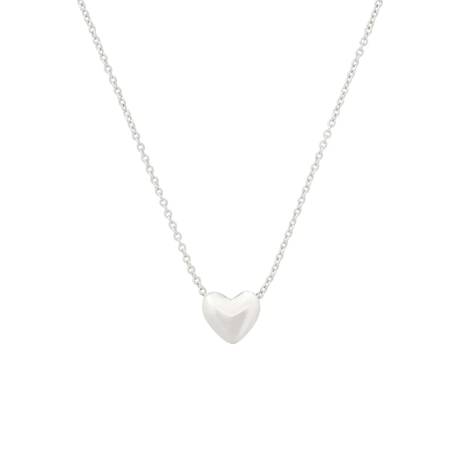 Small Puffy Heart Necklace