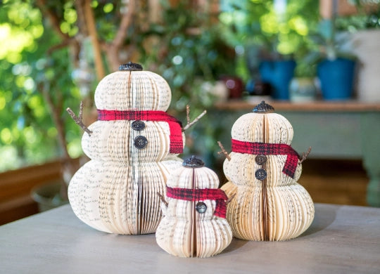 Book Page Snowman
