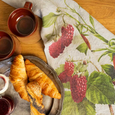 Strawberry & Raspberry Linen Kitchen Towel Set