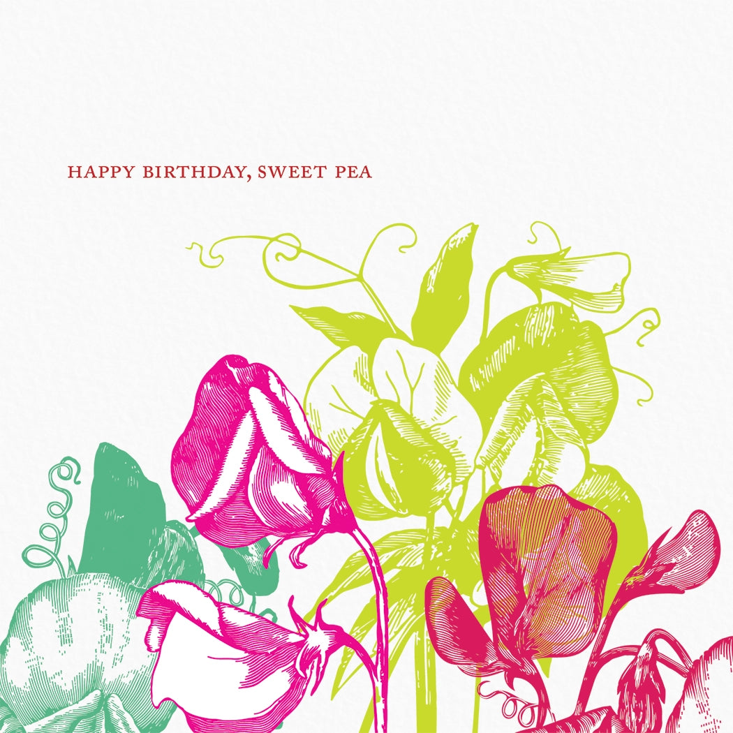 Sweet Pea Card