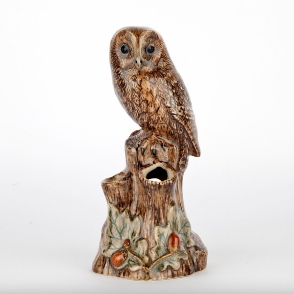 Tawny Owl Bud Vase