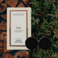Teak Car Vent Clip Set