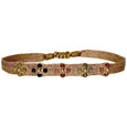 Metallic Thread Blossom Bracelet