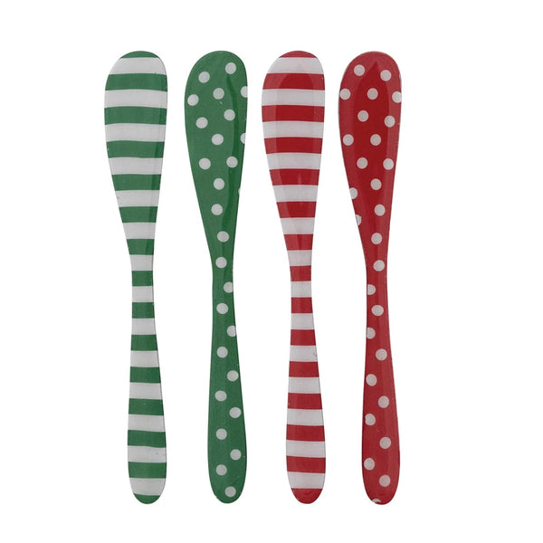 Patterned Enamel Stainless Spreader