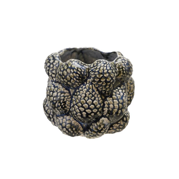 Stoneware Pine Cone Planter