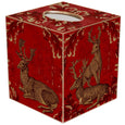 Woodland Deer Red Tissue Box Cover