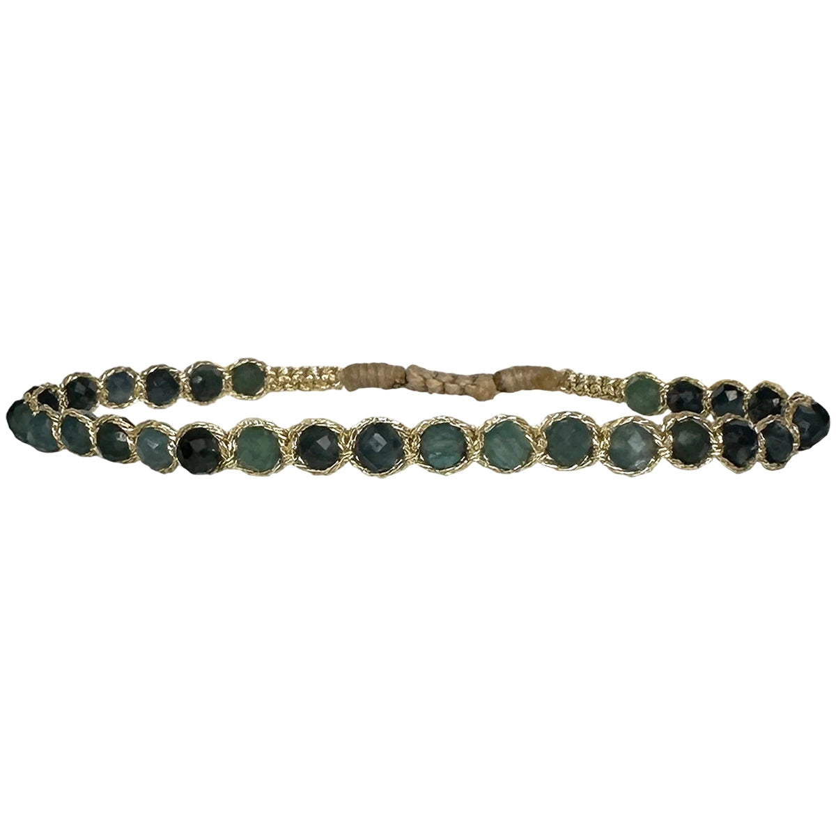 Metallic Thread Moon Bracelet