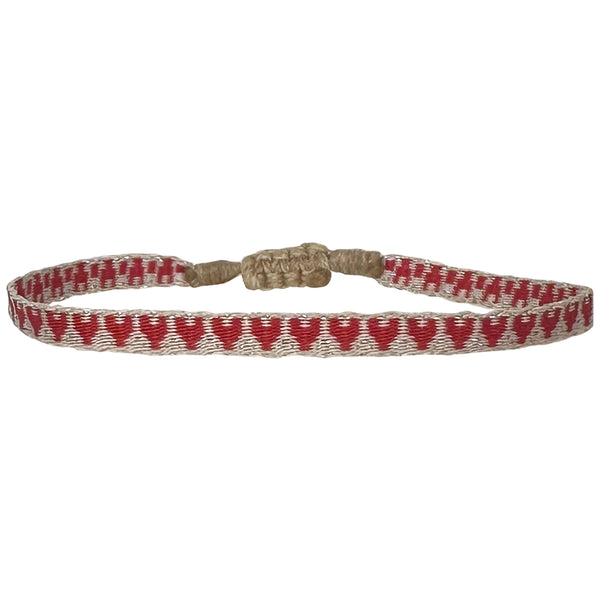 Kid's Handwoven Heart Bracelet